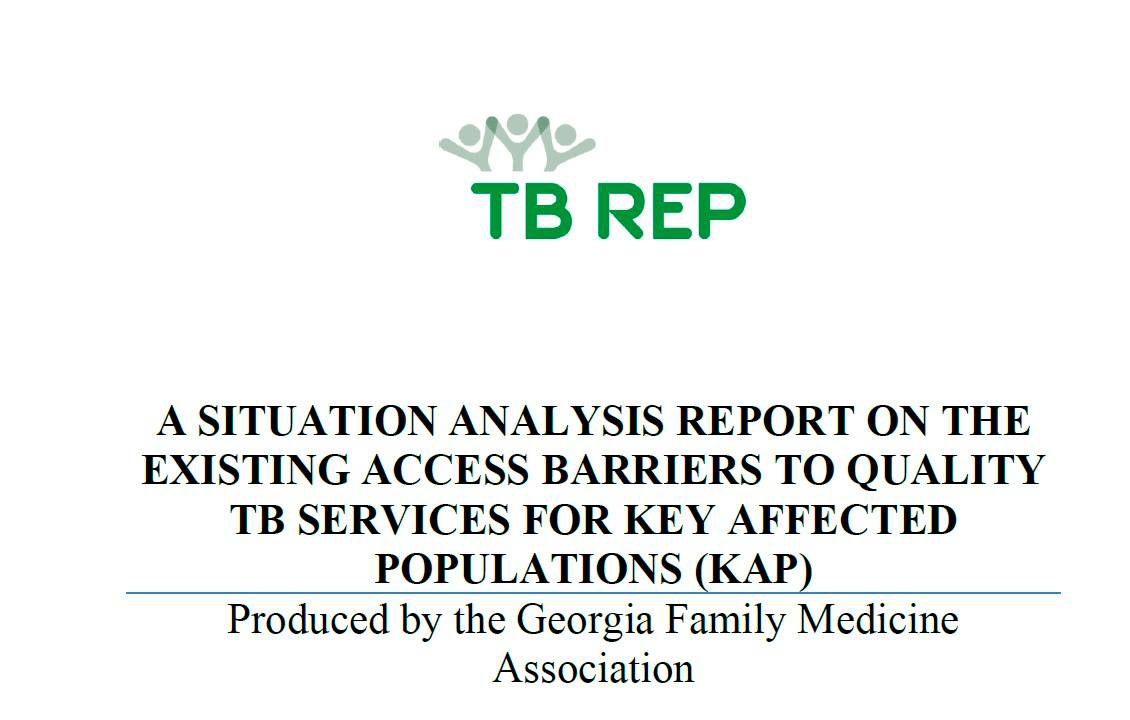 Georgia Family Medicine Association presents the situation analysis on key barriers to access to TB services to national stakeholders.