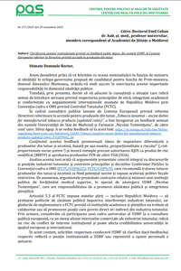 Apel către Rectorul USMF „Nicolae Testemițanu” privind clarificarea poziției instituționale la feedbackul public depus, din numele USMF, la Comisia Europeană referitor la Directiva privind accizele la produsele din tutun