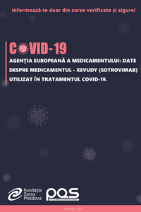 Agenţia Europeană a Medicamentului: Date despre medicamentul - Xevudy (sotrovimab) utilizat în tratamentul COVID-19