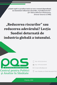 „Reducerea riscurilor” sau reducerea adevărului? Lecția Suediei deturnată de industria globală a tutunului.